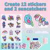New 5D Laser Diamond Sticker, Diamond Painting Random Sticker, Children'S Cartoon Diy Crystal Diamond