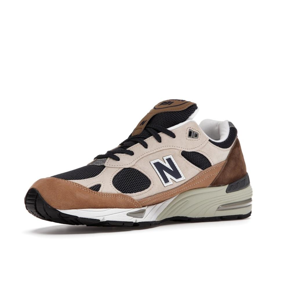 New Balance 991 Wyprodukowano w Anglii Cappuccino Męskie Sneakersy Brązowy Ciemnobrązowy Beżowy M991SBN