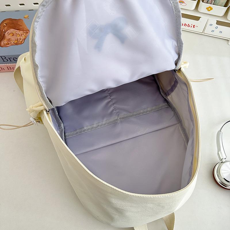 School Bag Female, Versatile and Simple Ins Korean Version Backpack Japanese High Value Small Fresh Backpack Student School Bag