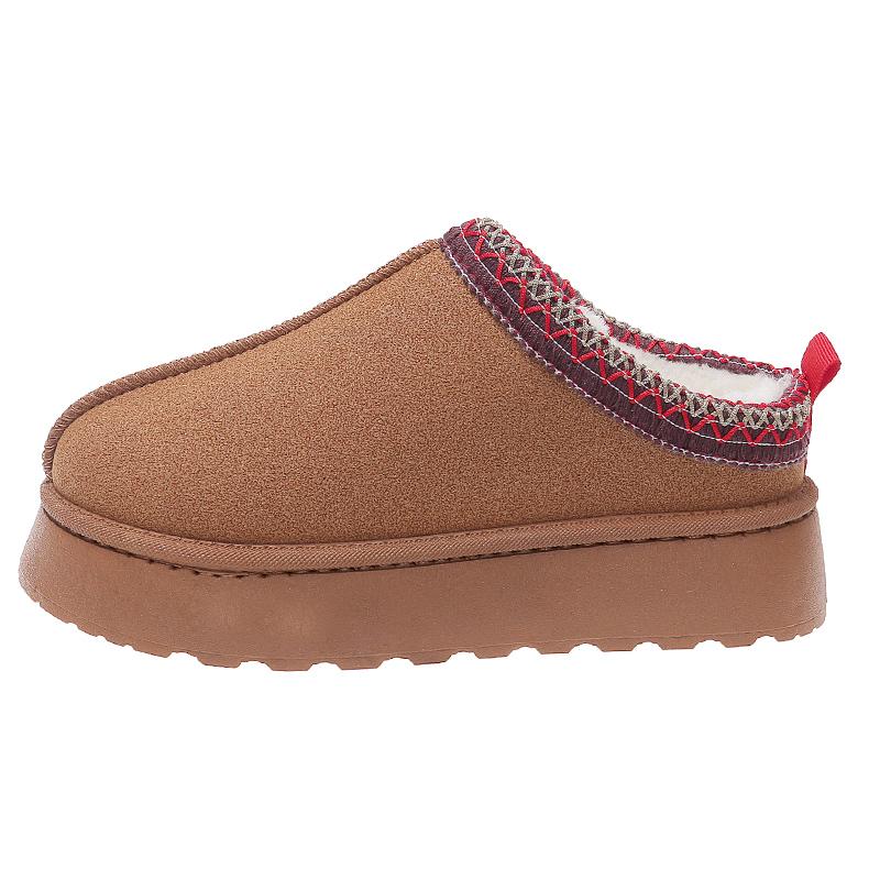 Fashion Snow Boots for Women 2024 Winter New Warm Thickened Fluff Soles Boots Women Casual Comfortable Cotton Shallow Shoes for Women