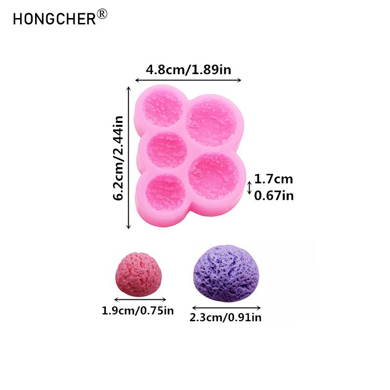 Silicone Mold for Fake Ice Cream Half-Spheres DIY Phone Case, Hairpin, Hair Accessory, Shoe Decoration, Chocolate Mold