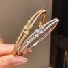 Fashion Butterfly Charm Bracelet With Zirconia And Gold Plating For Womens Elegant Jewelry
