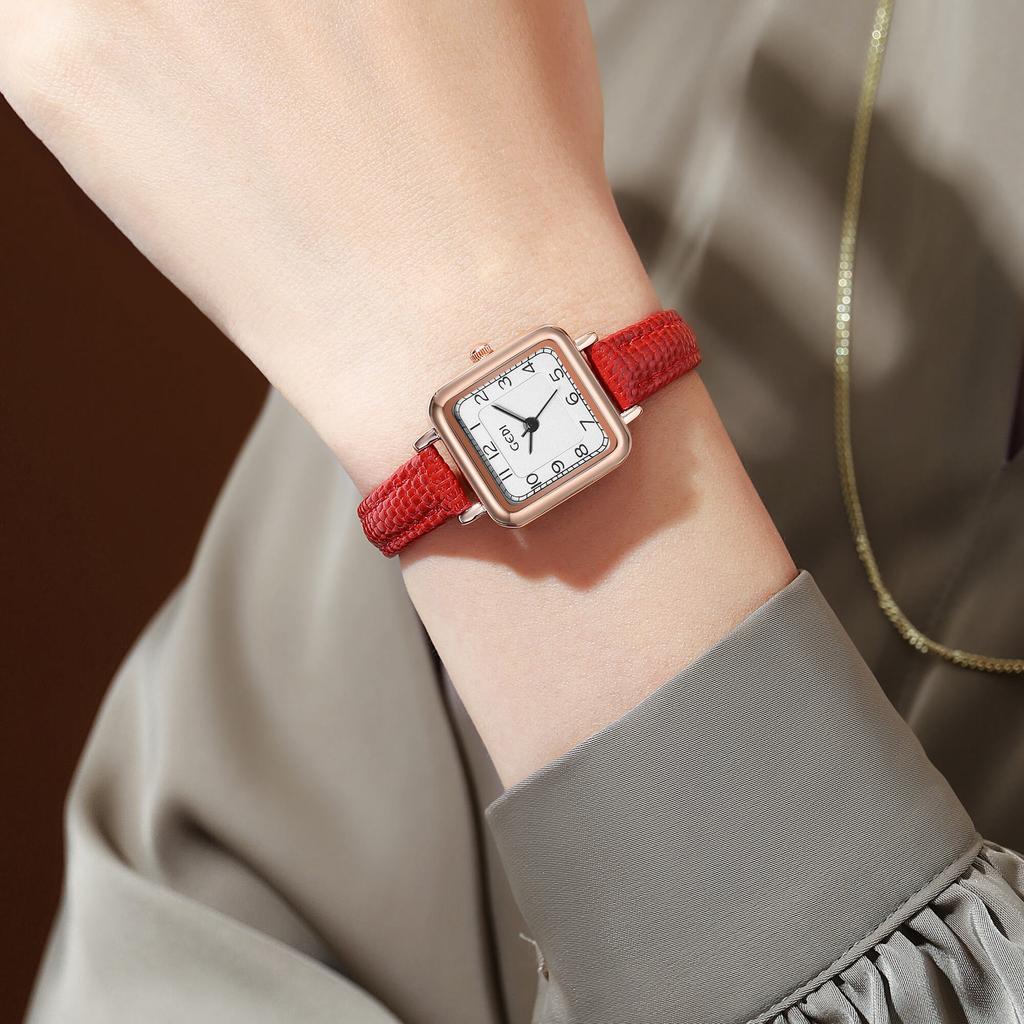 Simple Small Sugar Cube Women'S Watch Retro Square Dial Niche Watch Women'S Quartz Waterproof Watch