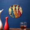 Vivace Cesto di Frutta con Donne Africane Wall Art Decorazione per la Casa Retrò