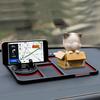 Car Dashboard Anti-slip Rotatable Phone Holder Mat with Parking Number PVC Universal SUV