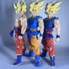 42cm Dragon Ball Z Anime Figure Battle Damage Goku Super Saiyan GK Model Action Figures Collection Decoration Toys Gift