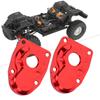 Aluminum Alloy Rear Steering Cup Cover Fit for Axial Capra scx10III 1 10 RC CrawlerRed