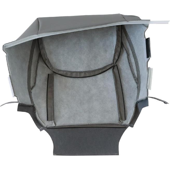 GXARTS Gray Driver Side Bottom Microfiber Leather Replacement Seat Cover Compatible with Toyota Sienna 2004 2005 2006 2007 2008 2009 2010