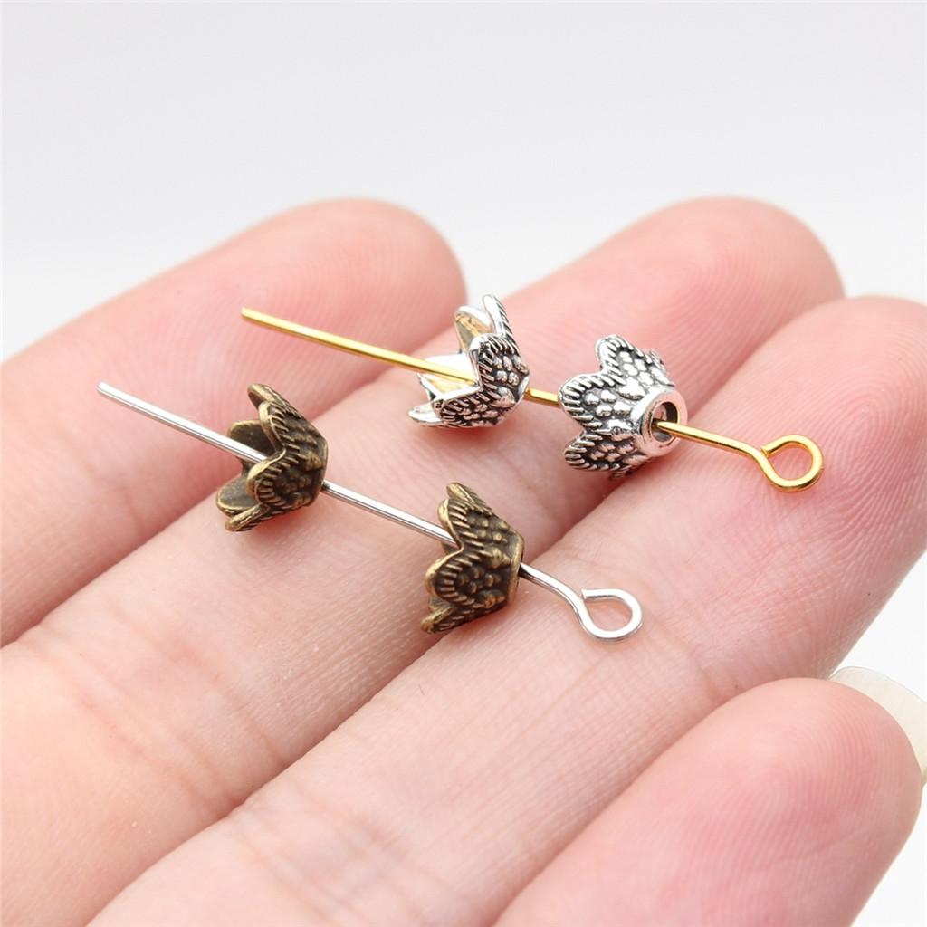 Small Bead Cap Spacer End Caps Antique Bronze Zinc Alloy Jewelry Making Craft Part As DIY Bead Cap