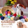 40pcs Felting Wool Roving - Core Wool Roving Bulk Spinning DIY Craft Mix Color Needlework Craft 3g/Color
