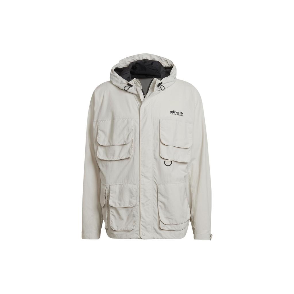 Adidas Originals Trefoil Adv St Mp Wb Solid Sport Hooded Jacket Men Outerwear White HF4794