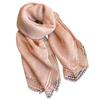 Powder Pink Shawl with Lace - 100X100 , Premium Cotton