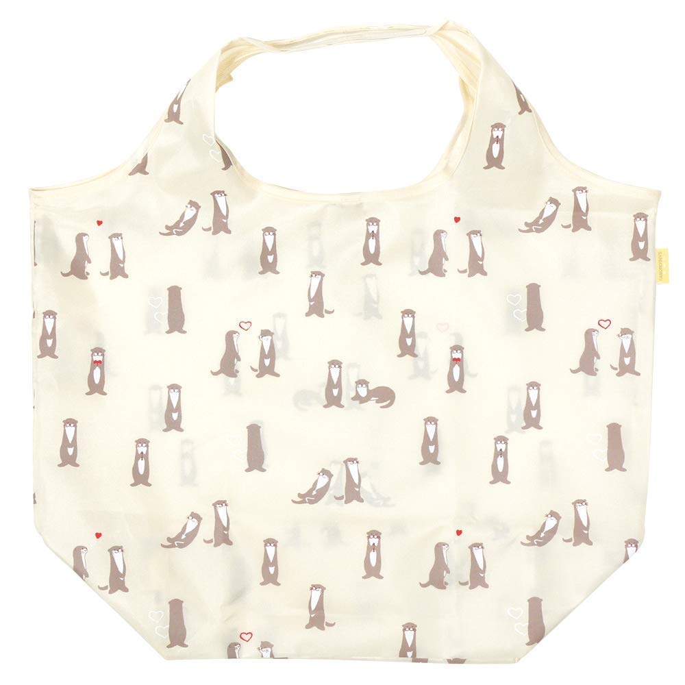 

Eco Tote Large Love Otter Off [Hamamonyo]