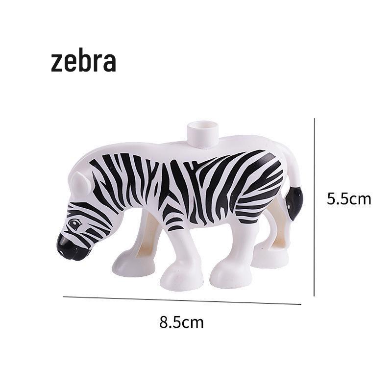 Compatible Large Bricks: Animal Accessories & Educational Building Blocks for Children - Ocean & Forest Themes