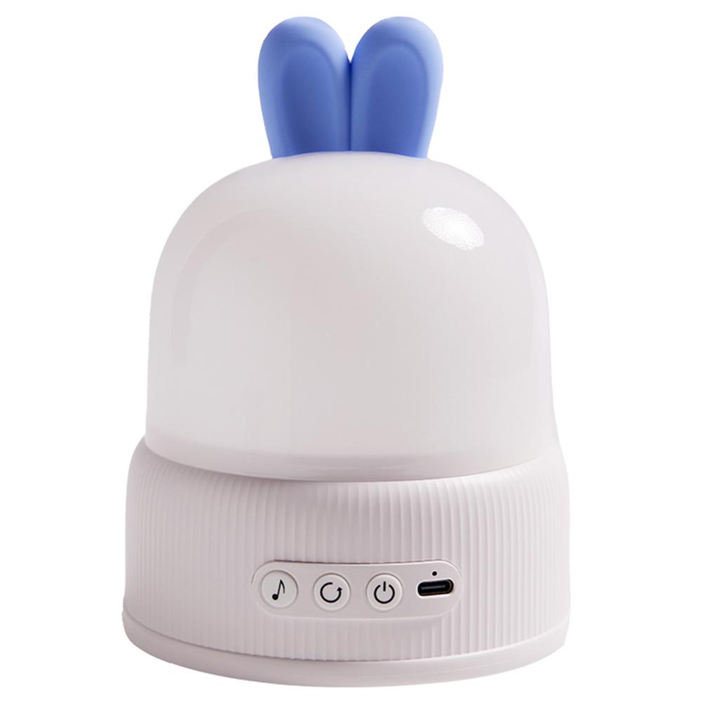 

Rabbit Projection Lamp LED Rotating Atmosphere Night Light with Remote Control Music Box Creative Birthday Gift Blue