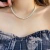 Shijia Pearl Necklace Women's Niche Light Luxury Design High-end Temperament Collarbone Chain Neck Chain Sweater Chain Bead Chain