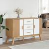 VidaXL Buffet, Cabinet with Drawer and Door, Wardrobe with Legs, Storage Furniture with Compartment, Modern, White and 358599