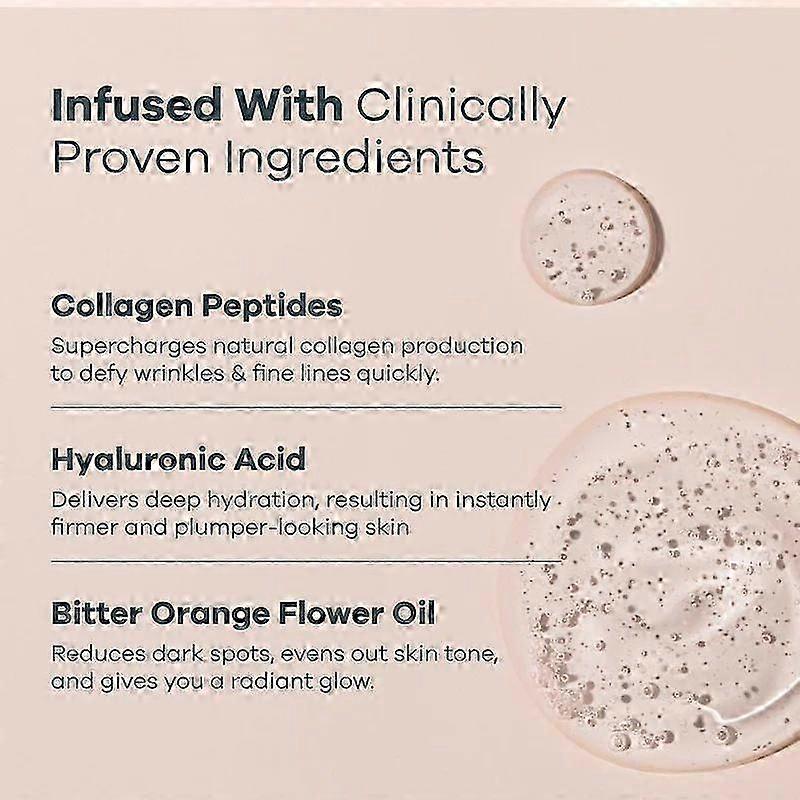Micro Infusione per la Cura della Pelle, Collagene, Peptide, Acido Ialuronico Siero, Essenza Idratante Viso, Siero Viso Levigante per Tutti i Tipi di Pelle