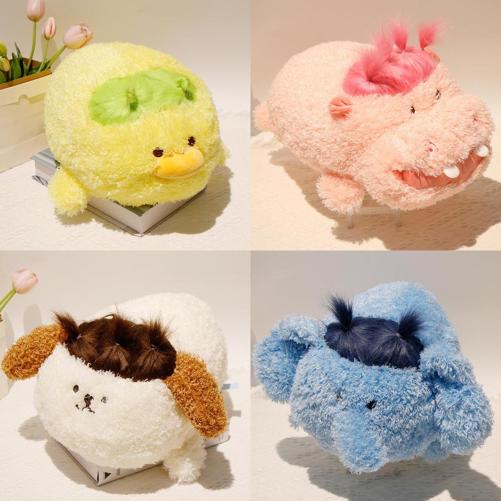 Soft Plush Animal Pillow With Pp Cotton Fill For Bedroom Decor Gift For Girls