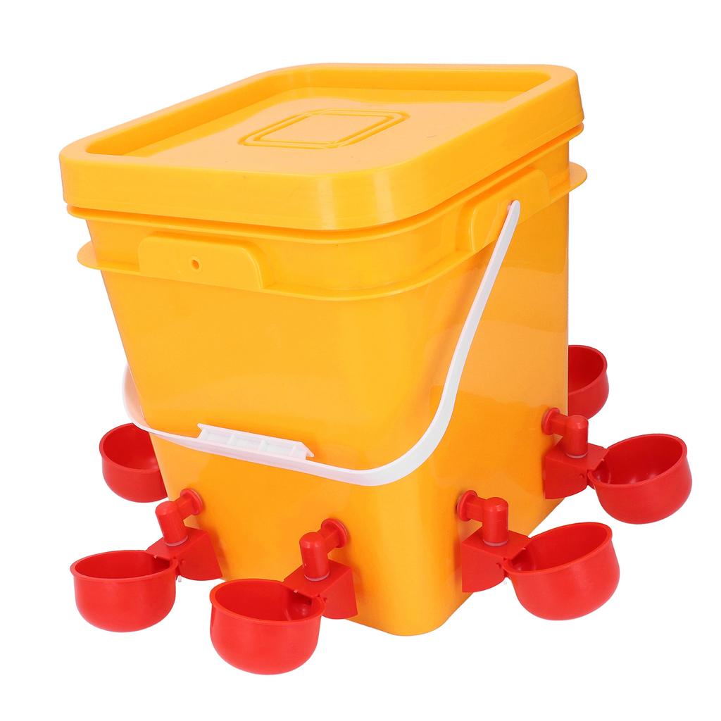 Automatic Chicken Waterer Set Low Spillage Self Replenishing Poultry Waterer Dispenser for Chicken Bird Goose Turkey