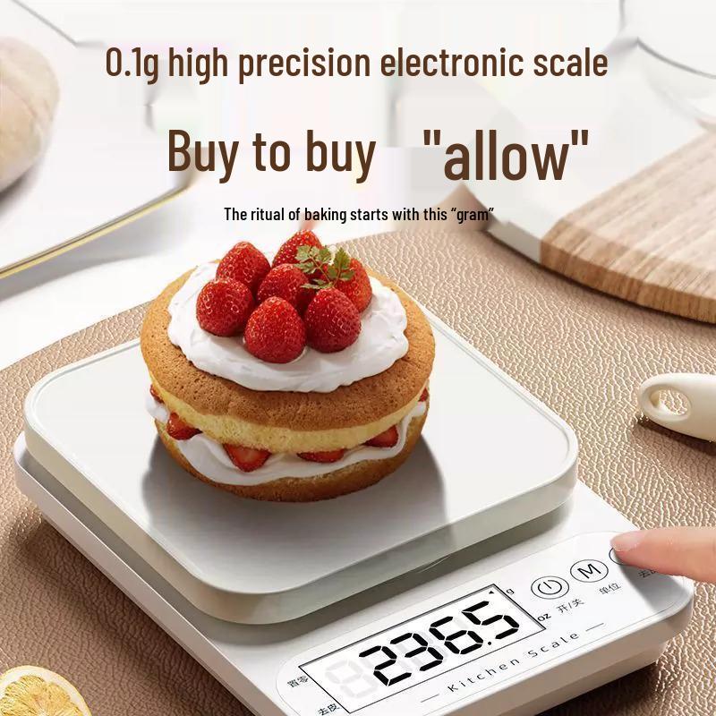 Compact Accurate Kitchen Food Weighing Scale for Baking 