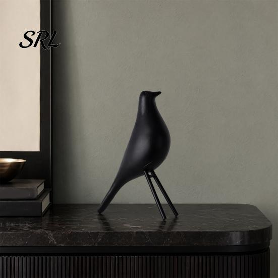 Abstrakte Vogelfigur im nordischen Stil, Schreibtischdekoration, Mittelalterliche Tischstatue im minimalistischen, stromlinienförmigen Design für Zuhause, Büro, Bücherregal, Kaminsims
