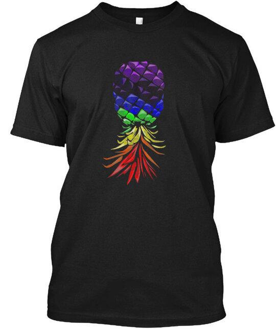 

Swinger Rainbow Pineapple Upside Down T T-Shirt Made in the USA Size S to 5XL Unisex T-Shirt XXL