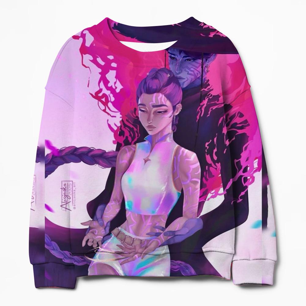 Girl K-pop Demon Hunter Fashion Casual Sweatshirt Movie,new Arrivals children,K-pop Trendlong-sleeve Crewneck Top
