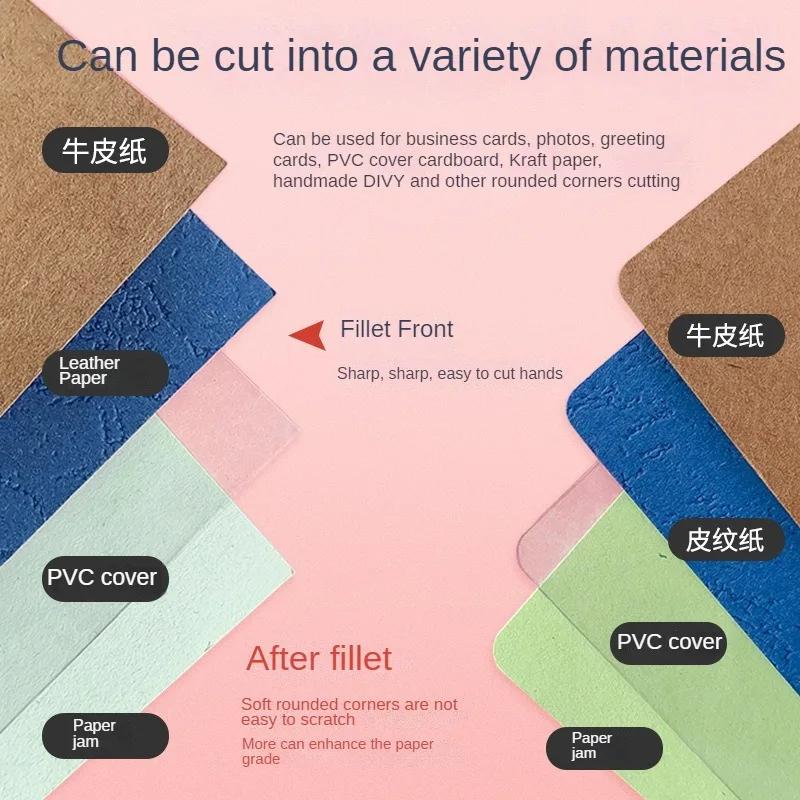 R4 Card Rounded Cutter Corner Rounder Paper Portable Hole Trimmer Angle Border Punch Photo Scrapbook Office DIY Craft HandTool