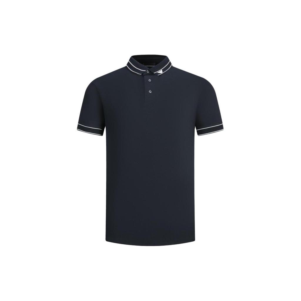 Emporio Armani Logo Placed Jersey Polo Shirt 3D1FM4-1JCYZ-09R9