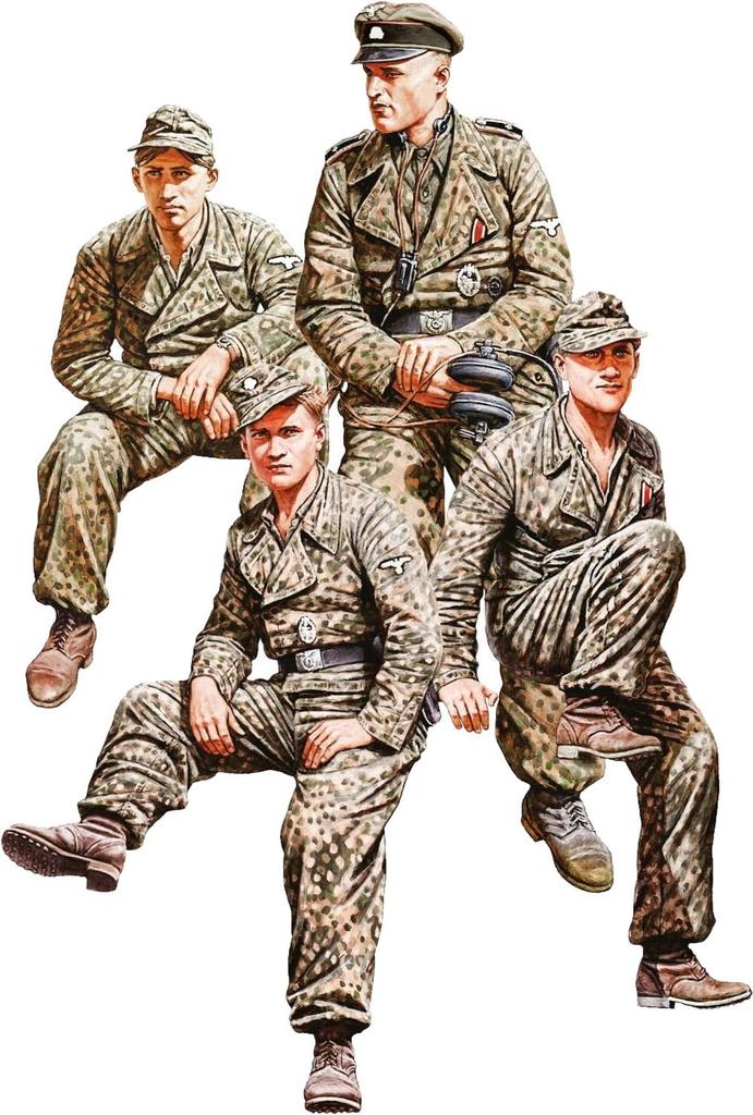 Miniart French Tank Crew 1944 Resin Head Plastic Model MA53015 1/35 (Human)