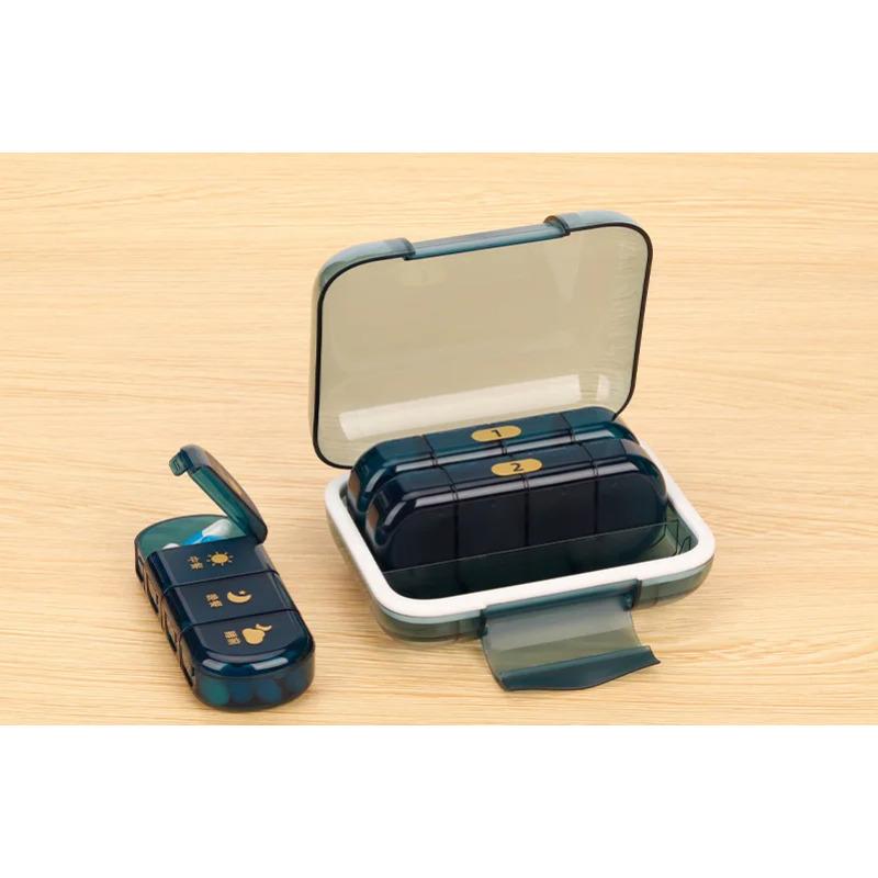 Heti gyógyszeradagoló 4-szer naponta gyógyszeres doboz hordozható utazó gyógyszertartó halolajok vitamin gyógyszeres doboz tartó pastillero