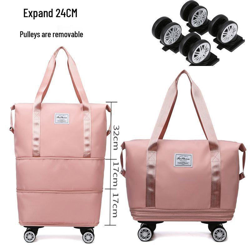 Dreilagige Duffle-Tasche für Wehen und Geburt mit Rädern - Handliche Reisetasche mit großem Fassungsvermögen für Frauen