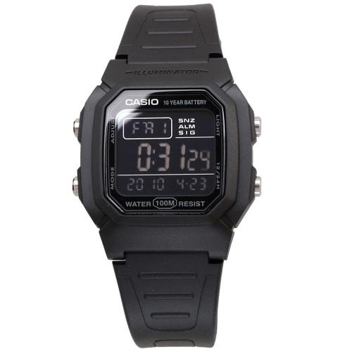 Casio CASIO Standard Digital Men's Watch W-800H-1BV Black Inverted LCD Overseas Model