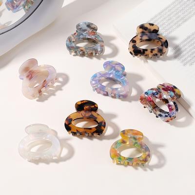 Sweet Mini Acetate Hair Clip for Women Girls Hair Claw Chic Barrettes Crab Hairpins Styling Claw Clips Fashion Hair Accessories