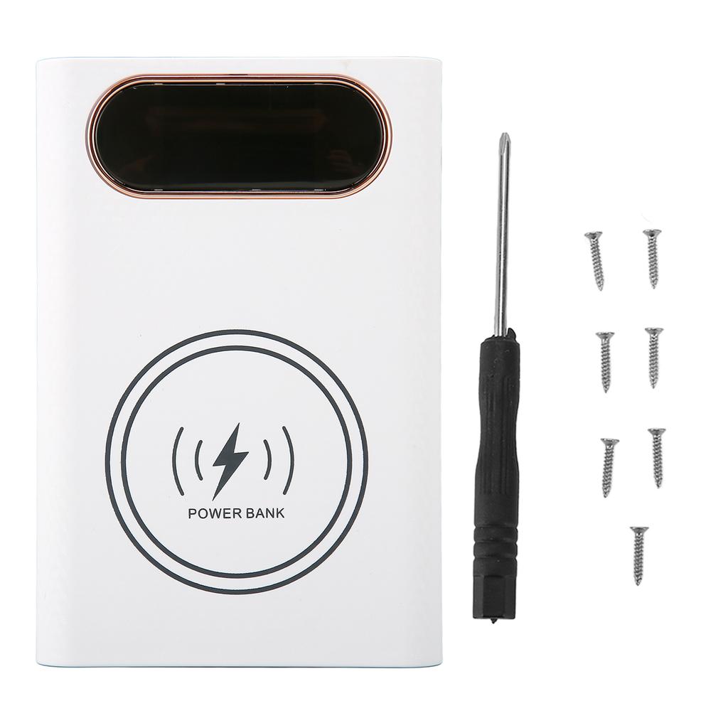 4x21700 Battery Power Bank Case Fast Charging 22.5W DIY Power Bank Box 15W Wireless Charging 21700