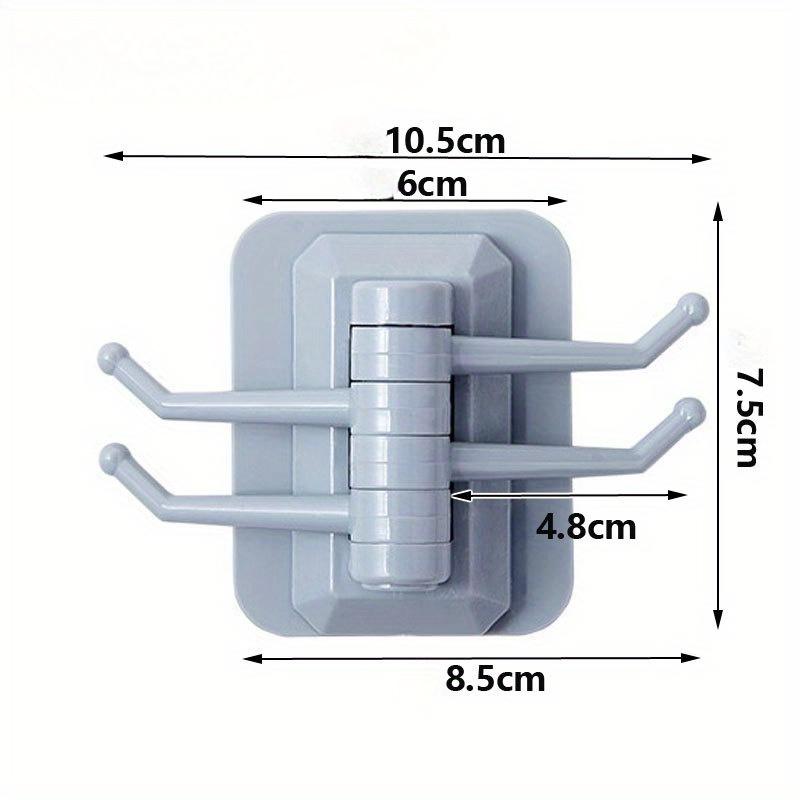 Strong Self Adhesive Wall 4 Hook Strong Without Drilling Key Holder Door Kitchen Towel Hanger Hooks Home Storage Accessories