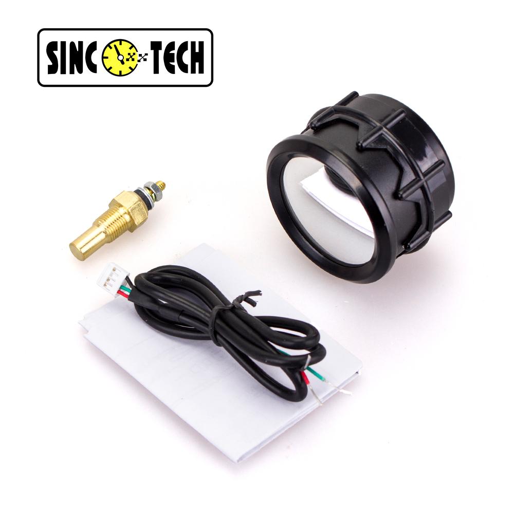 52mm SincoTech 611B Car Motor White Gauge Automobile Water Temperture Oil Pressure Boost/Turbo Air/Fuel Ratio Voltage