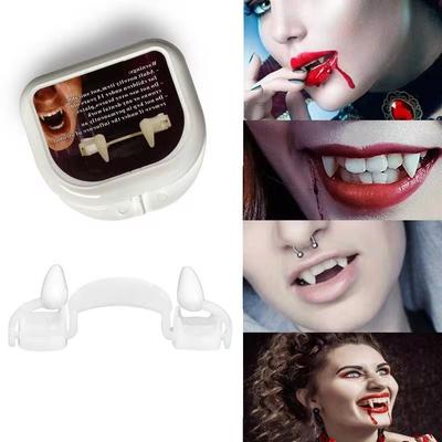 Halloween Role-playing With Retractable Vampire Teeth Werewolf Teeth Zombie Teeth Vampire Dentures Holiday Party Props Free Ship
