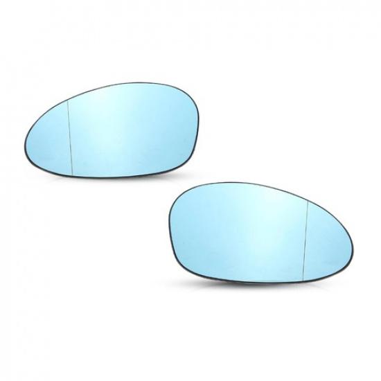 For BMW E88 E82 E90 E91 E92 E46 Z4 OEM Side Door Wing Blue Mirror Glass Heated