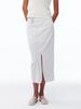 Gijun Stripe Corsage Long Skirt Off-White Stripe
