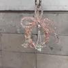 New Sweet Bow Beaded Mobile Phone Chain Pendant Niche Light Luxury Pendant Lanyard Fashionable Fresh Versatile Pendant