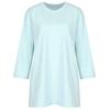Shop   Loose FiT Slub Box 3 4 Sleeve CoTTon T shirT Black Dai Wsh 1012