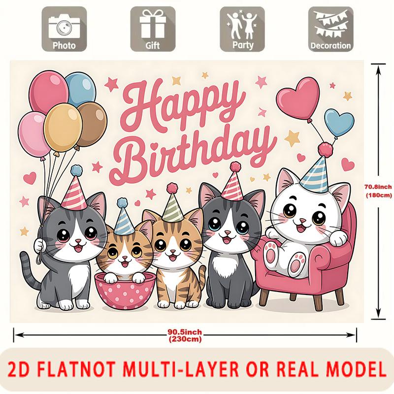 Party Backdrop Happy Birthday Birthday Confetti Photo Booth Background Wall Decor