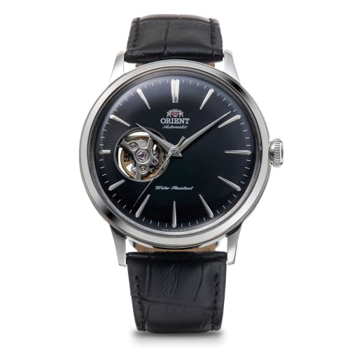 

Orient Bambino Automatic Watch, Mechanical, Open Heart, RN-AG0007B, Men s, Black, with Japanese Manufacturer s Warranty