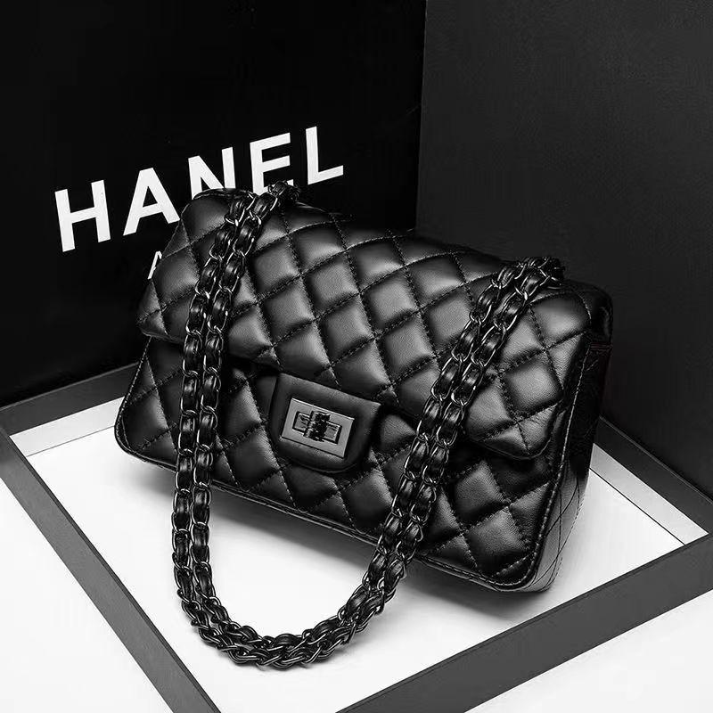 Leather Rhombus Women's Bag New Shoulder Armpit Bag Fashion Chain Bag Messenger Bag Bag