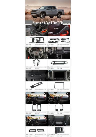 Accesorios Interiores para Nissan Frontier 21-24: Interruptores de Ventilación, Marco de la Palanca de Cambios, Reposabrazos