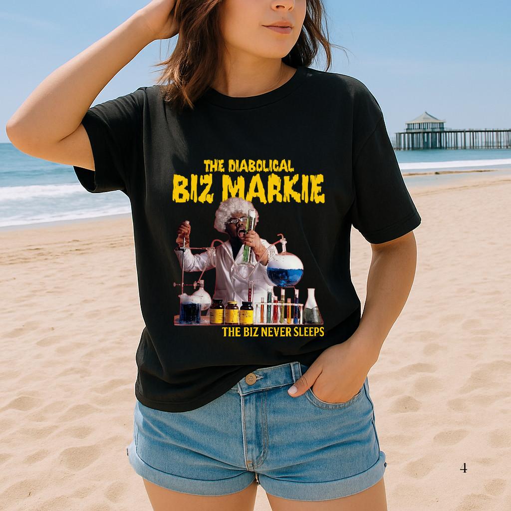 Biz Markie Diabolical Album Red Heather T-Shirt - Music & Hip-Hop Merch