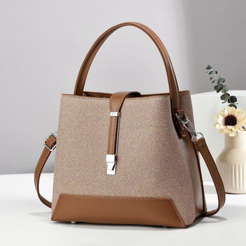 Bucket bag handbag Korean version texture shoulder oblique span bag women's fashion