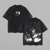 Anime Attack on Titan Eren Jaeger Bedrucktes T-Shirt für Herren und Damen, Gewaschenes T-Shirt, Hohe Qualität, Vintage Baumwoll-T-Shirt, Oberteile